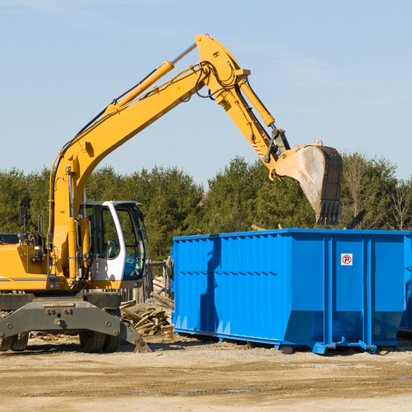 what size residential dumpster rentals are available in Freeport MI